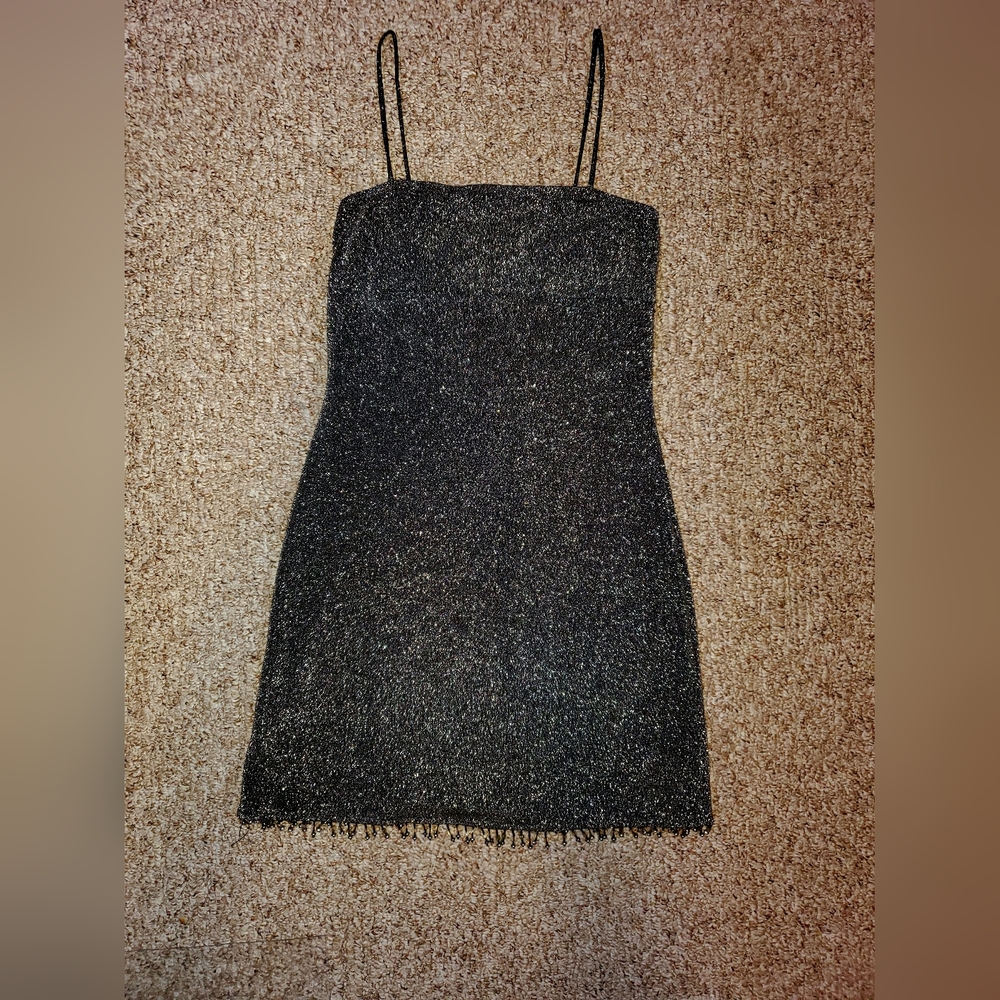 Candy Rocket Black Sparkily Party Dress